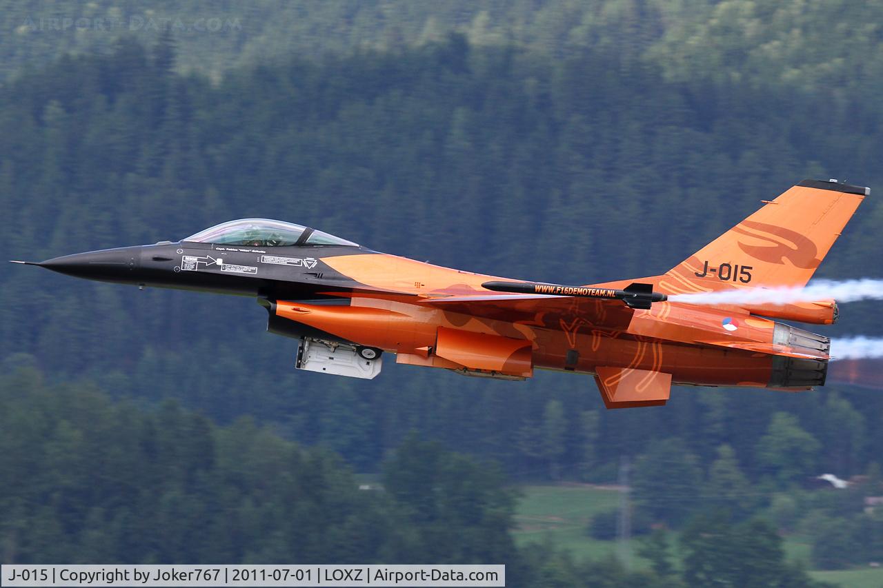 J-015, 1991 Fokker F-16A Fighting Falcon C/N 6D-171, Netherland Air Force