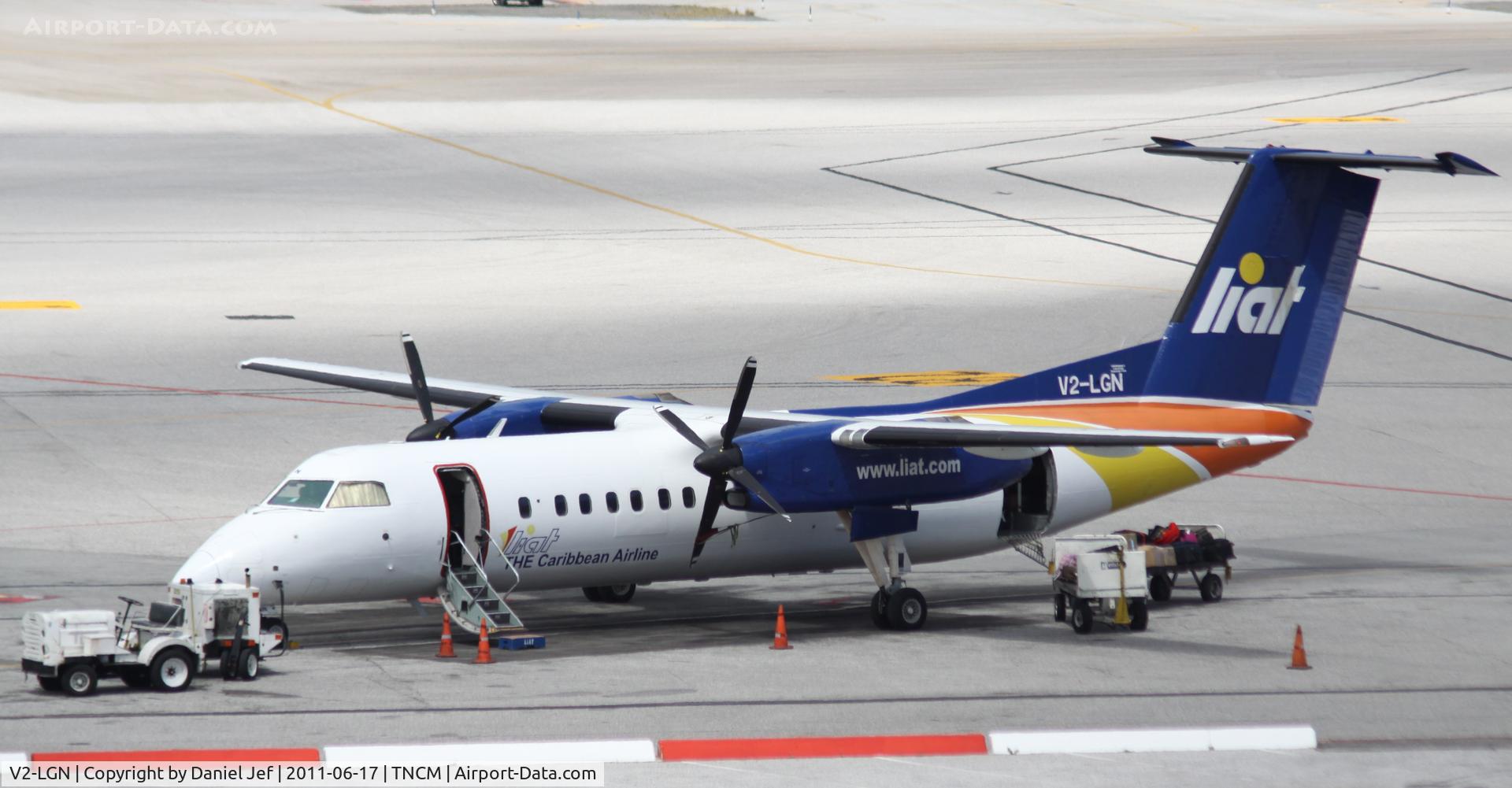 V2-LGN, 1990 De Havilland Canada DHC-8-311 Dash 8 C/N 230, Liat at TNCM