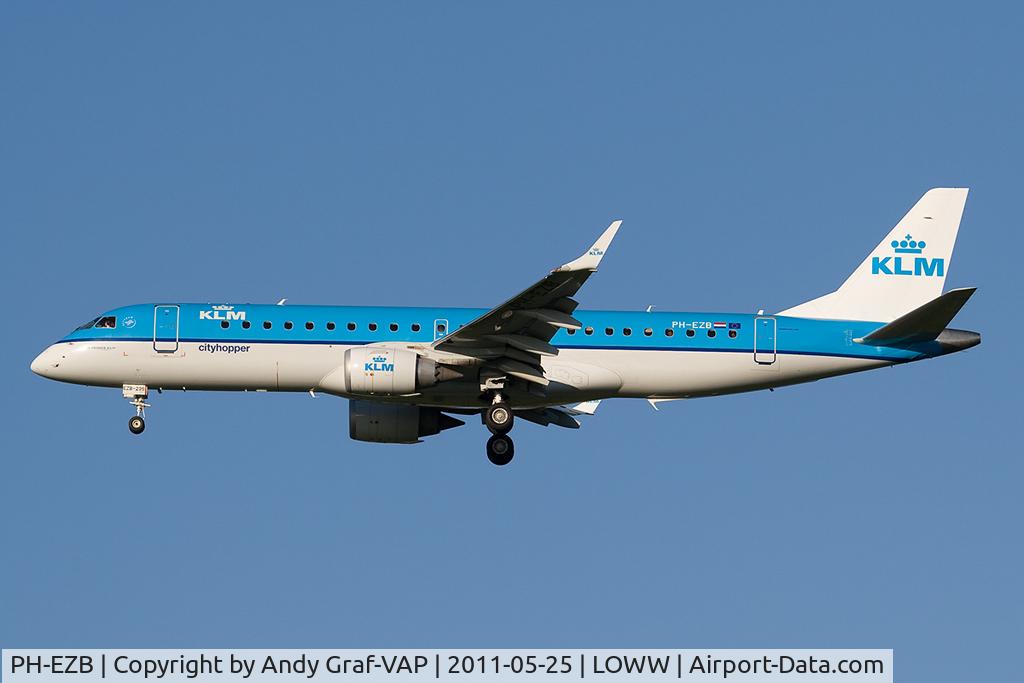 PH-EZB, 2008 Embraer 190LR (ERJ-190-100LR) C/N 19000235, KLM EMB190