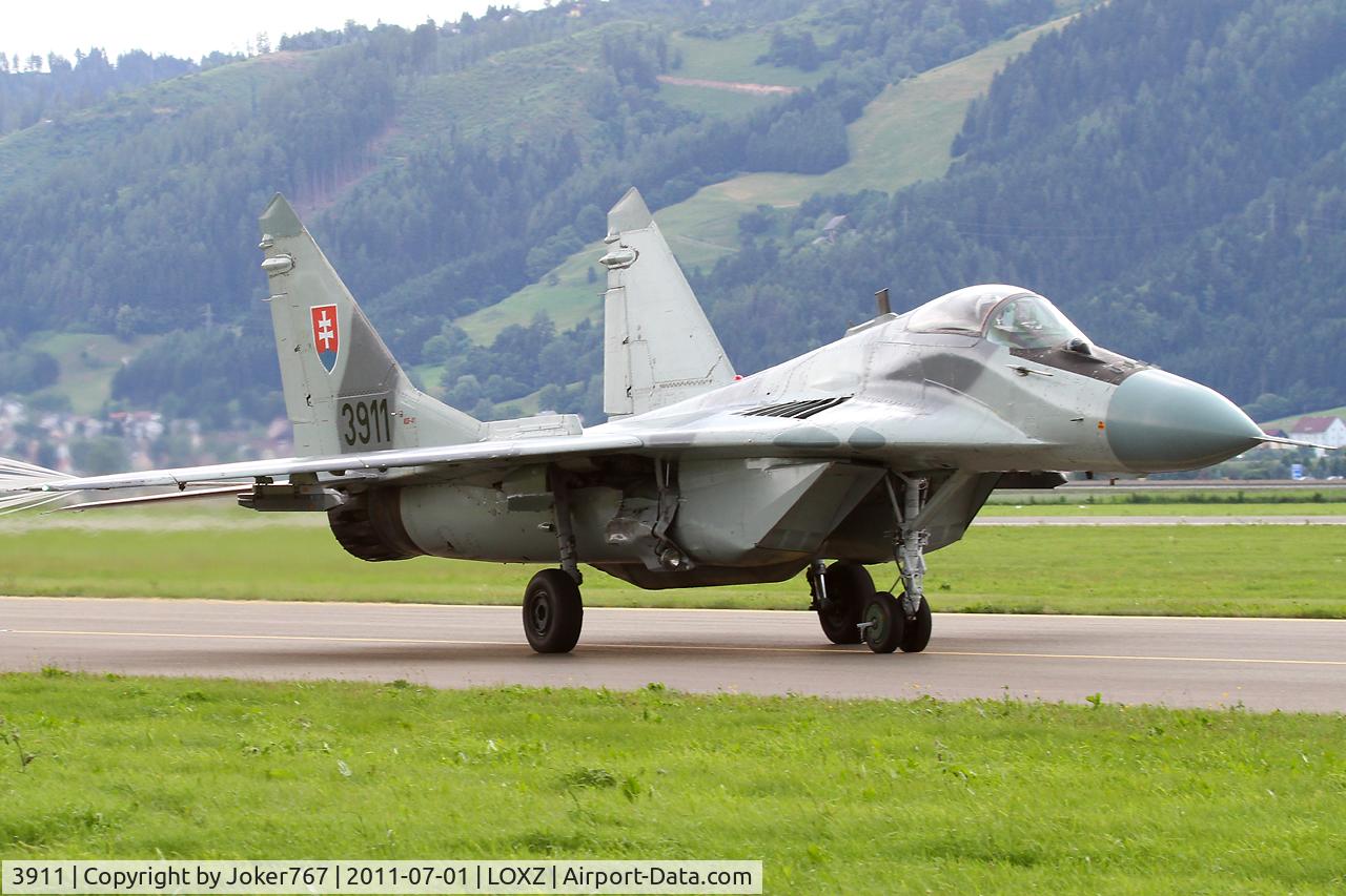 3911, Mikoyan-Gurevich MiG-29AS C/N 2960532039, Slovak Air Force