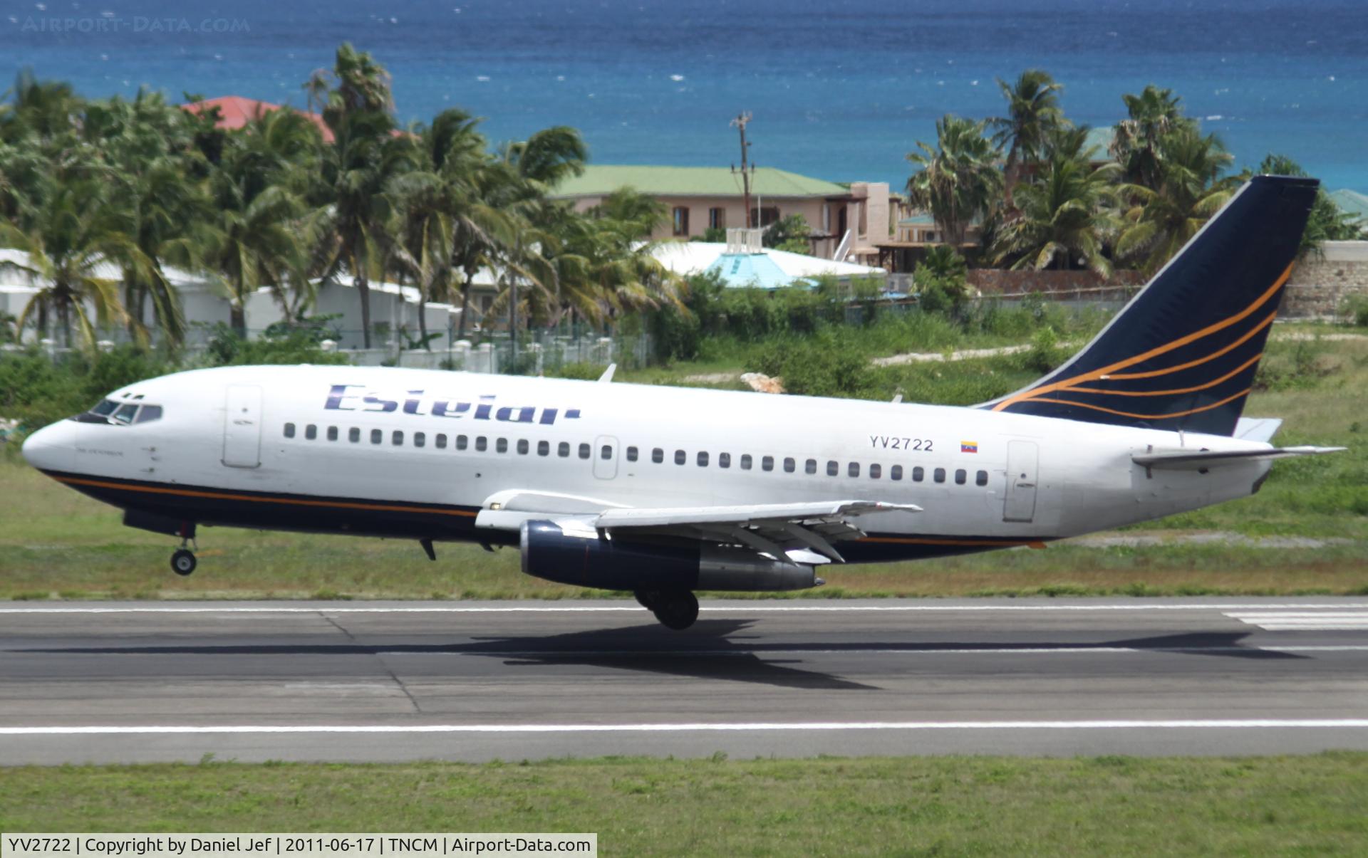 YV2722, 1988 Boeing 737-2Y5 C/N 24031, Esteiar at TNCM