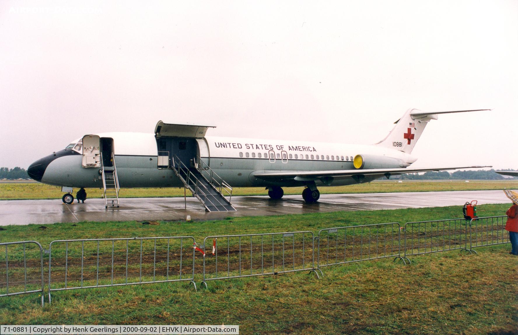71-0881, 1971 McDonnell Douglas C-9A Nightingale C/N 47540, USAF , Openday Dutch AF at Volkel AFB