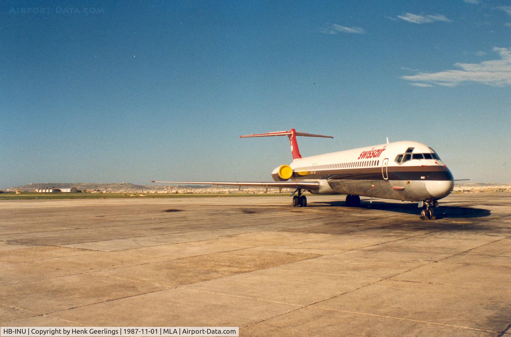 HB-INU, 1986 McDonnell Douglas MD-81 (DC-9-81) C/N 49358, Swissair
