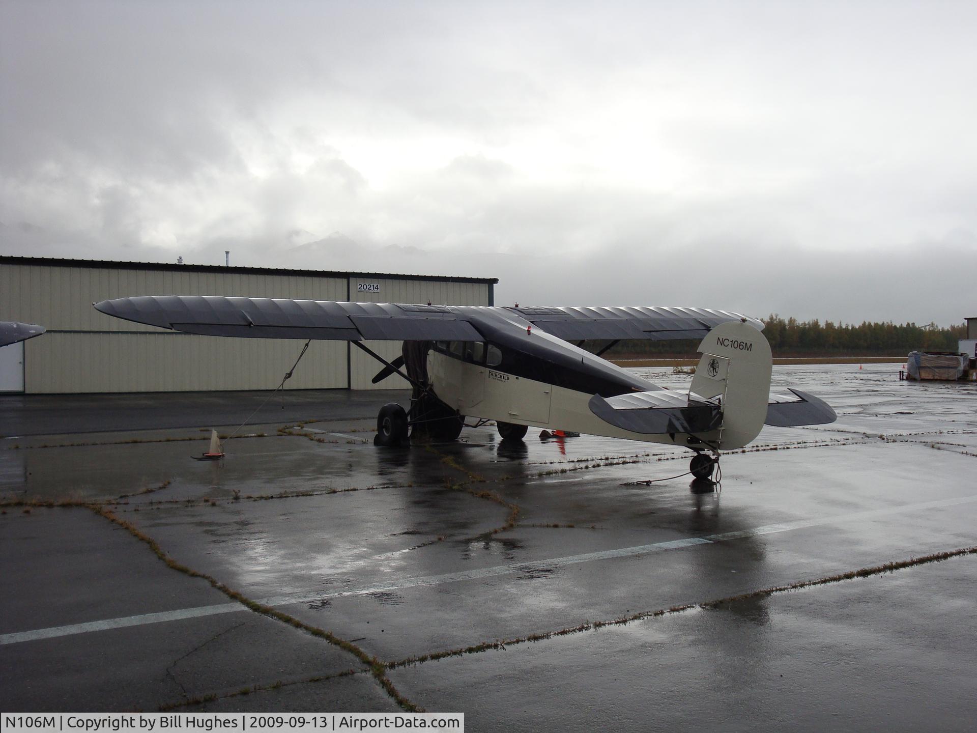 N106M, 1929 Fairchild 42 C/N 4, N106M at Holiday air just outside Anchorage AK