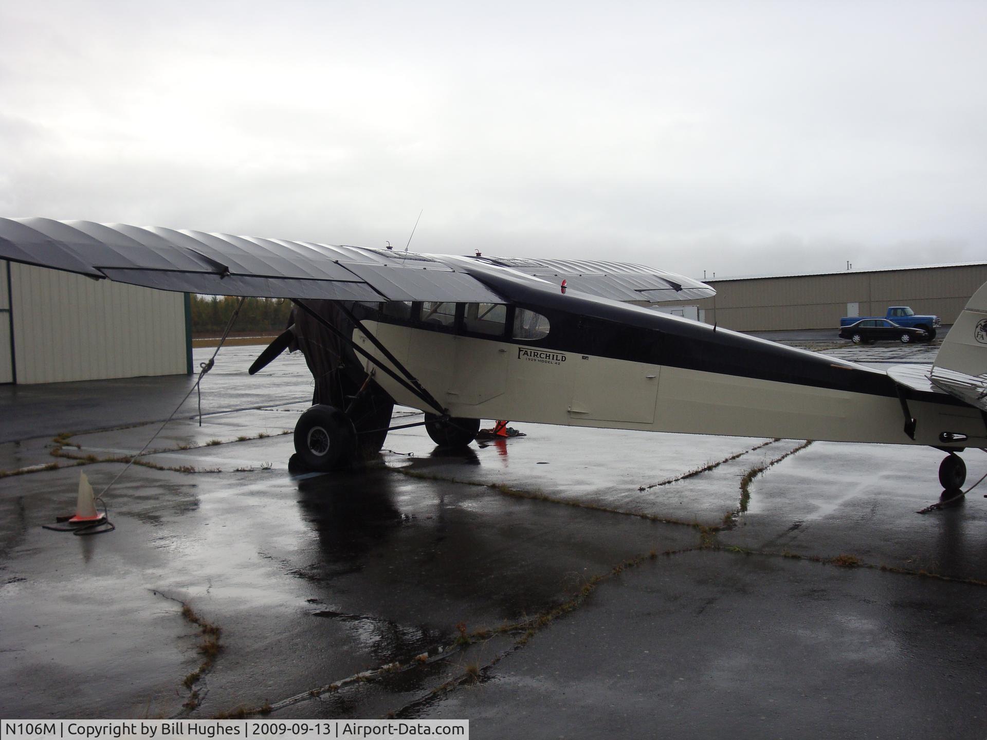 N106M, 1929 Fairchild 42 C/N 4, Taken at Holiday Air just outside Anchorage AK