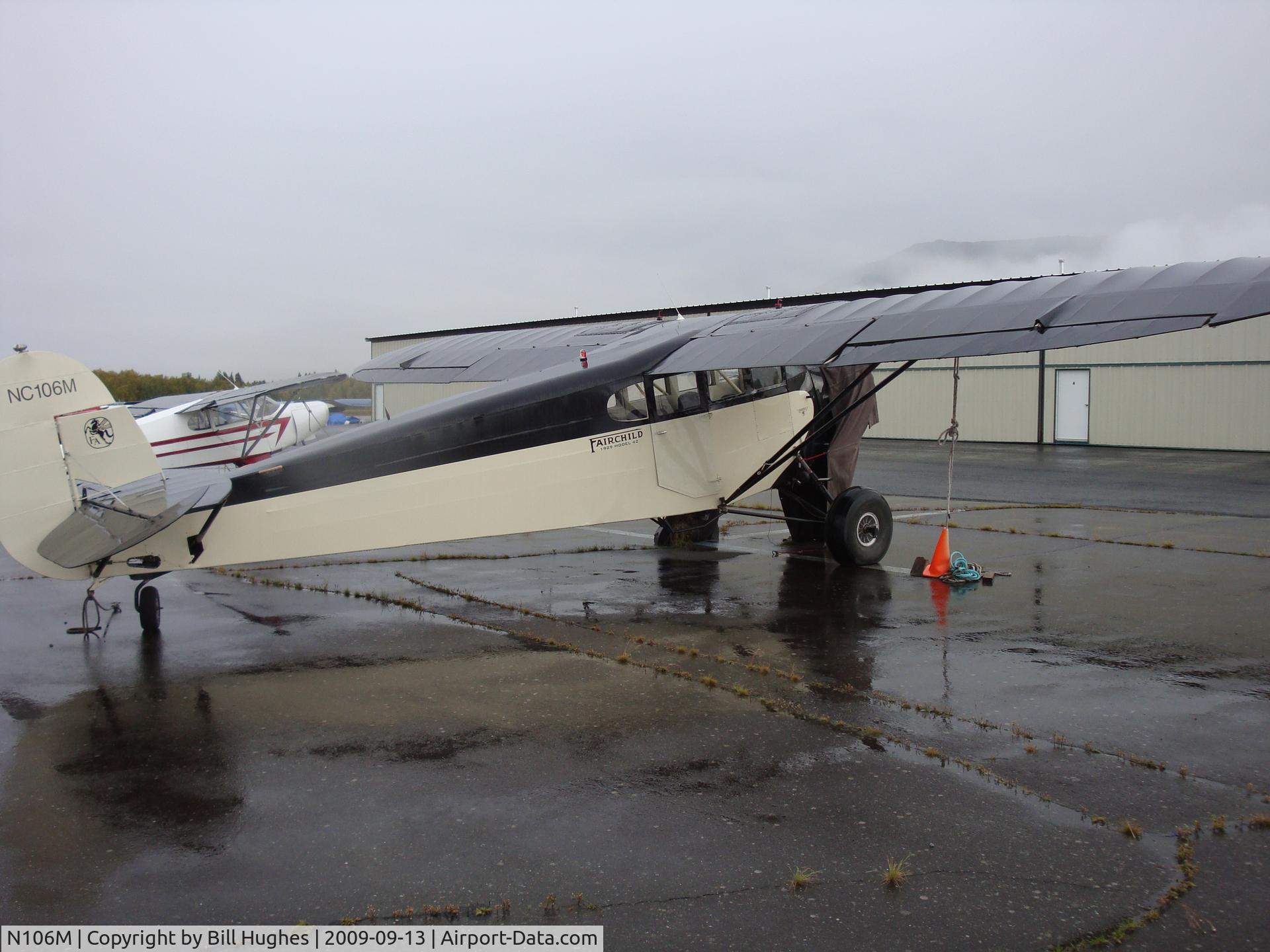 N106M, 1929 Fairchild 42 C/N 4, Taken at Holiday Air near Anchorage AK
