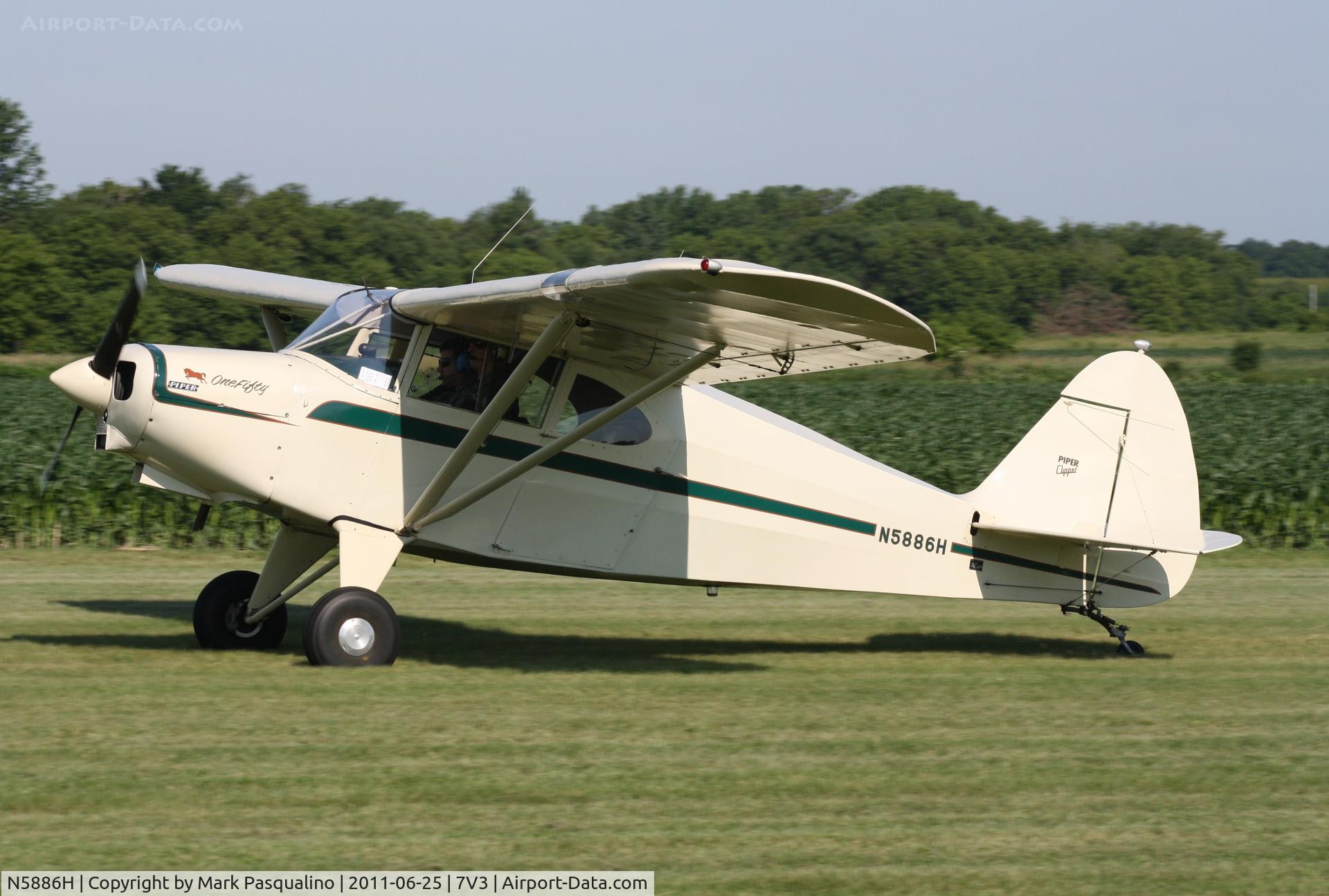 N5886H, 1949 Piper PA-16 Clipper C/N 16-503, Piper PA-16