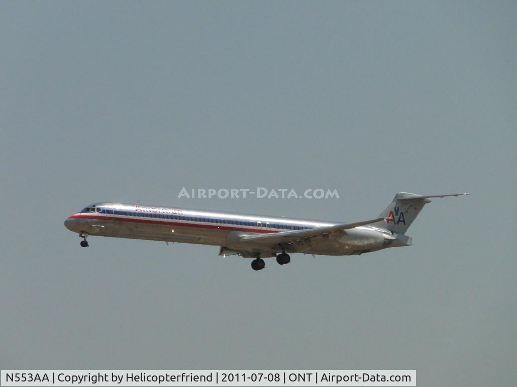 N553AA, 1991 McDonnell Douglas MD-82 (DC-9-82) C/N 53083, On final to runway 26R