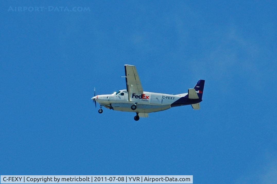 C-FEXY, 1990 Cessna 208B Super Cargomaster C/N 208B0226, Departure from YVR
