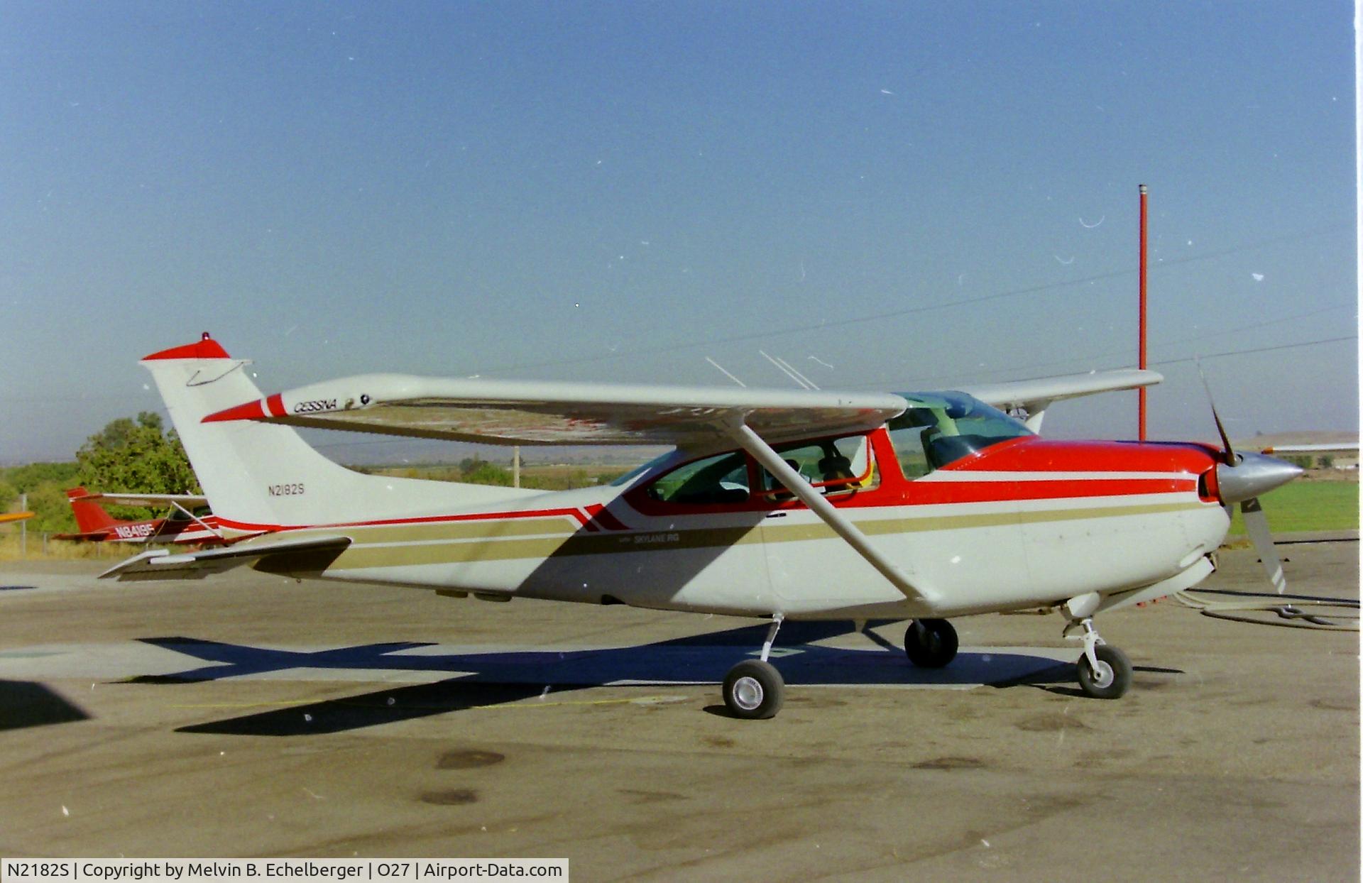 N2182S, 1979 Cessna TR182 Turbo Skylane RG C/N R18201311, This C-182 was based at Oakdale California, in the 80's and was owned by a local rancher. He first bought a C-182, and when it wouldn't climb out of the Nevada/mountain airstrips, he sold it and bought this TurboRG.