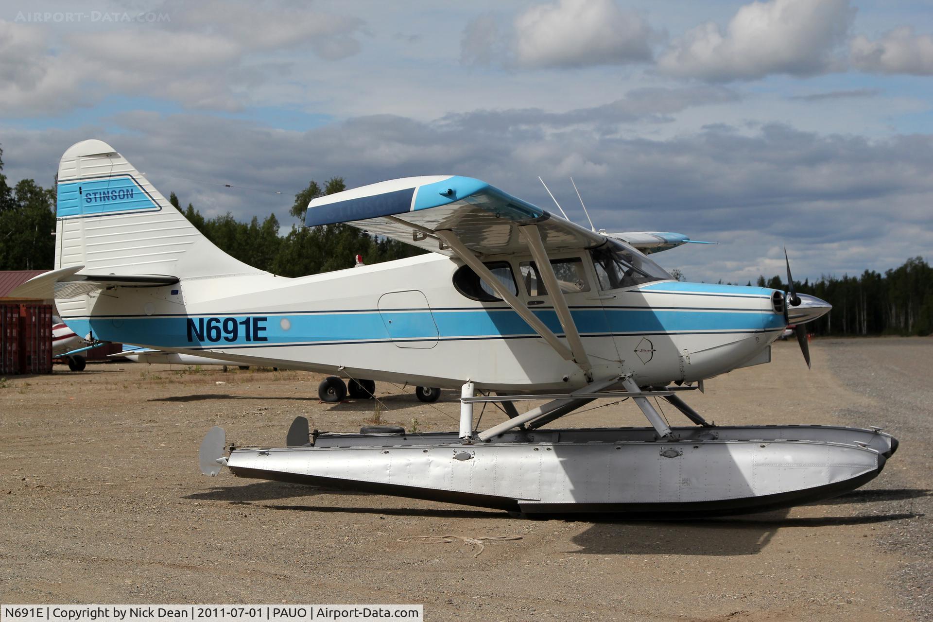 N691E, 1949 Stinson 108-3 Voyager C/N 108-5047, PAUO/UUO