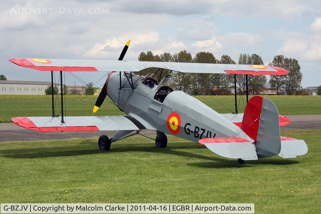 G-BZJV, 1957 CASA 1-131E Srs 1000 C/N 1075, Casa 1-131E Srs 1000 Jungmann at Breighton Airfield in April 2011.