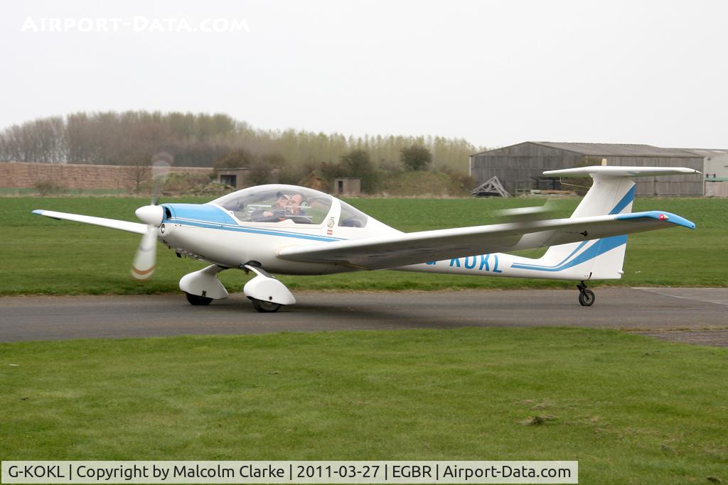 G-KOKL, 1989 Hoffmann H-36 Dimona C/N 36276, Hoffman H-36 Dimona at Breighton Airfield in March 2011.