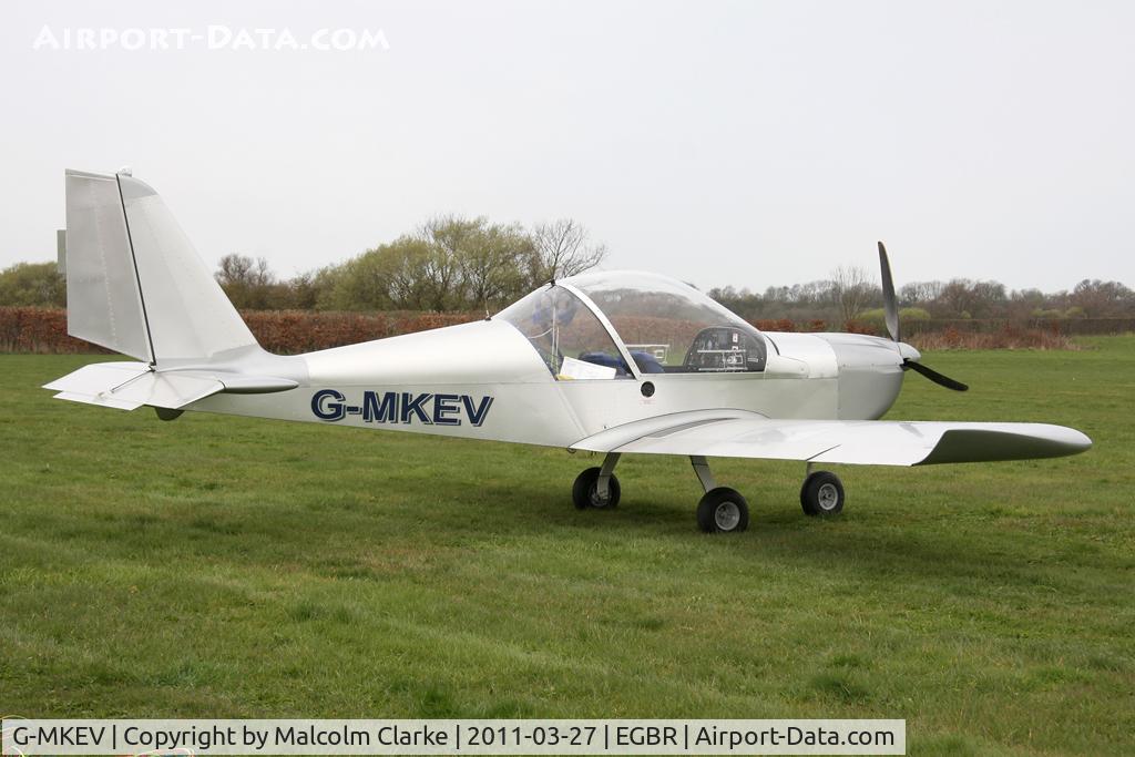 G-MKEV, 2009 Aerotechnik EV-97 Eurostar C/N LAA 315-14830, Aerotechnik EV-97 Eurostar at Breighton Airfield in March 2011.