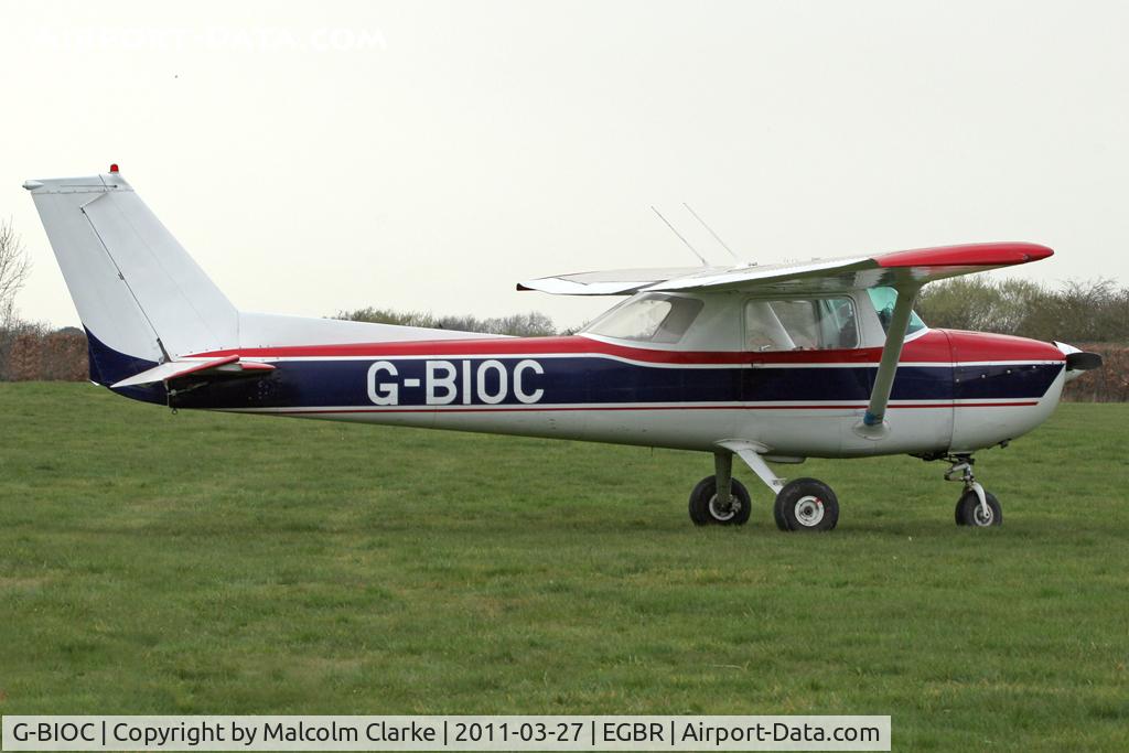 G-BIOC, 1973 Reims F150L C/N 0848, Reims F150L at Breighton Airfield in March 2011.