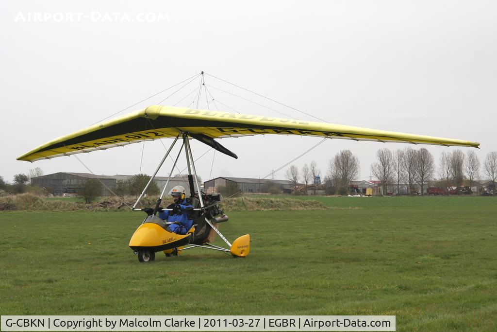 G-CBKN, 2002 Mainair Blade 912 C/N 1316-0302-7-W1111, Mainair Blade 912 at Breighton Airfield in March 2011.