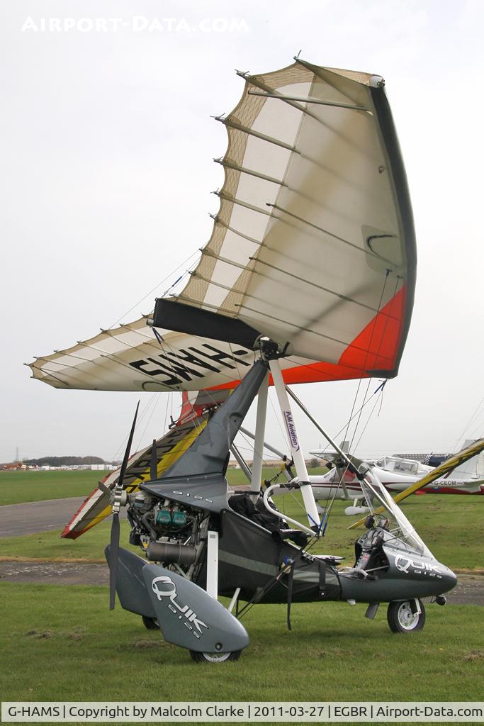 G-HAMS, 2006 P&M Aviation Pegasus Quik C/N 8224, P & M Pegasus Quik at Breighton Airfield in March 2011.