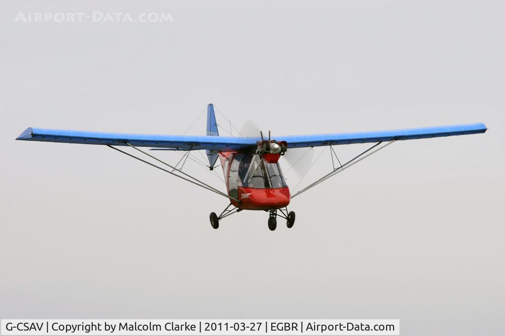 G-CSAV, 2002 Thruster T600N 450 C/N 0032-T600N-064, Thruster T600N 450 at Breighton Airfield in March 2011.