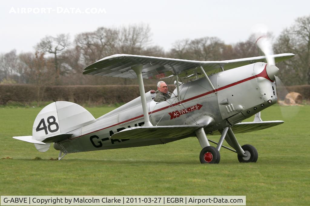 G-ABVE, 1932 Arrow Active 2 C/N 2, Arrow Active 2 at Breighton Airfield in March 2011.