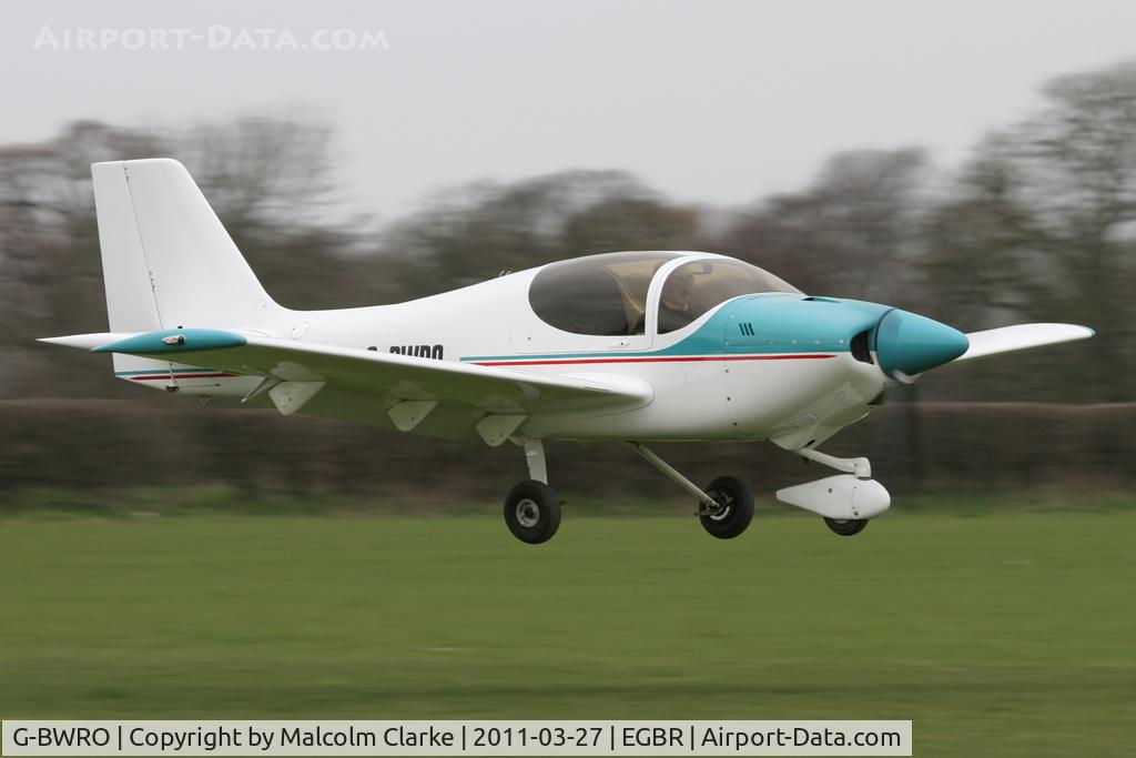 G-BWRO, 1997 Europa Tri-Gear C/N PFA 247-12849, Europa at Breighton Airfield in March 2011.