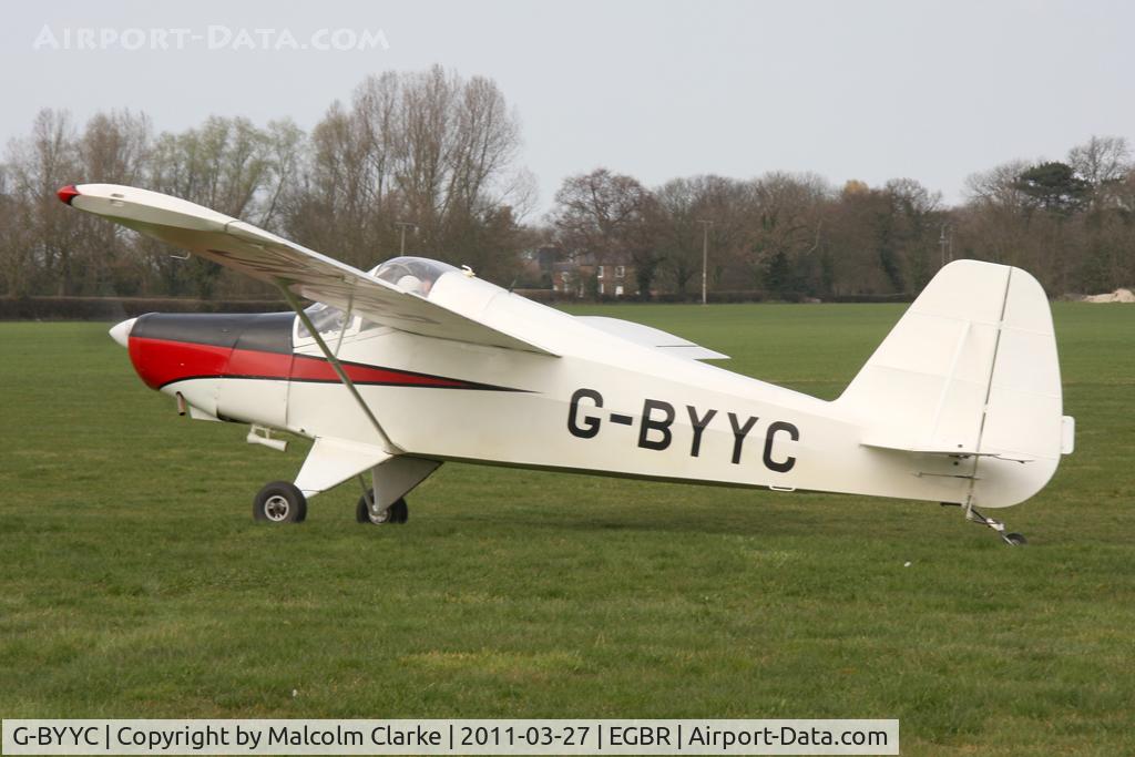 G-BYYC, 2000 Hapi Cygnet SF-2A C/N PFA 182-12311, Hapi Cygnet SF-2A at Breighton Airfield in March 2011.