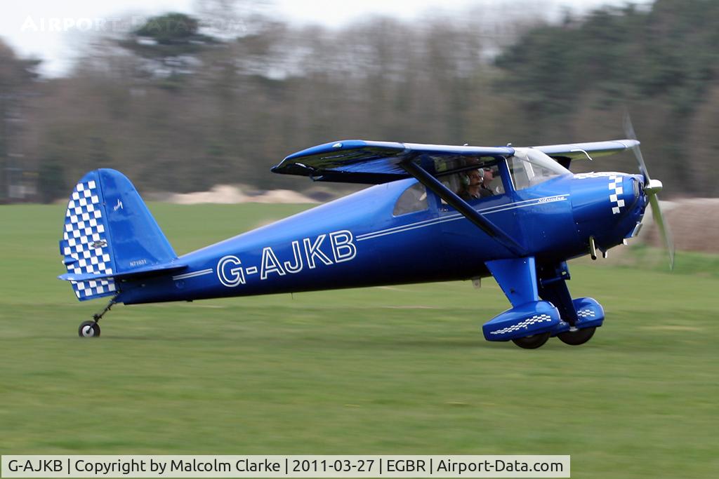 G-AJKB, 1946 Luscombe 8E Silvaire C/N 3058, Luscombe 8E at Breighton Airfield in March 2011.