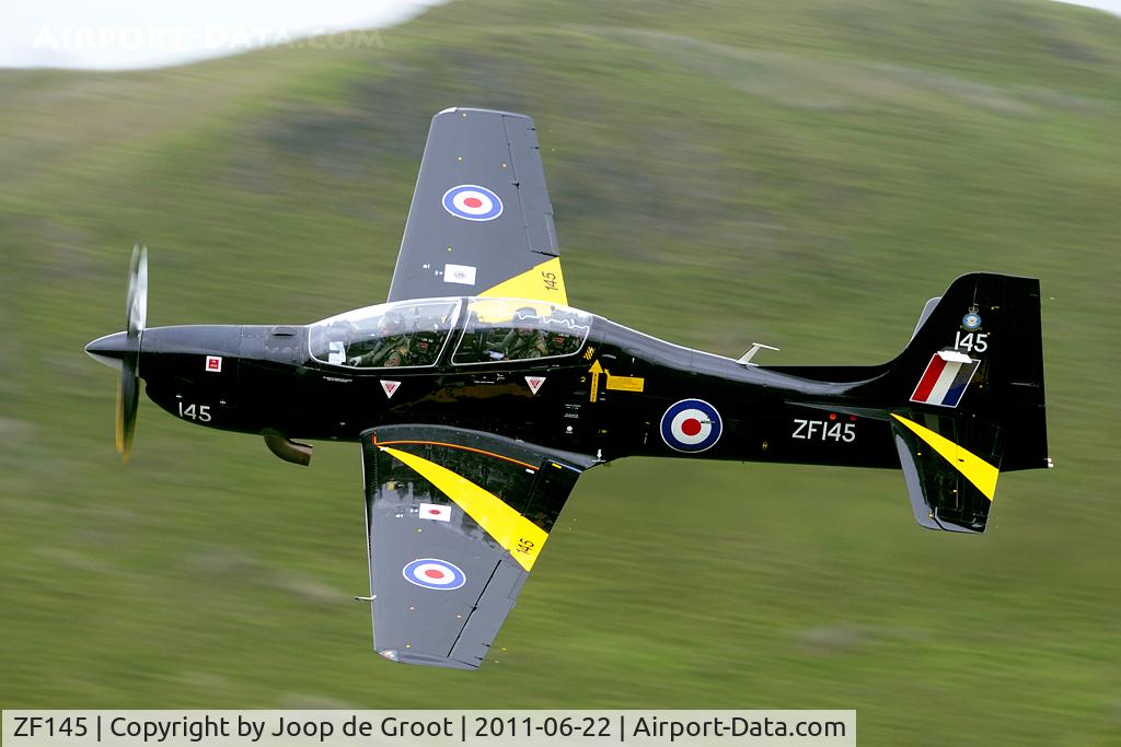 ZF145, 1988 Short S-312 Tucano T1 C/N S011/T11, Rare sight in Wales: a Tucalo in the Mach Loop. Normally they do their low level training in the Midlands