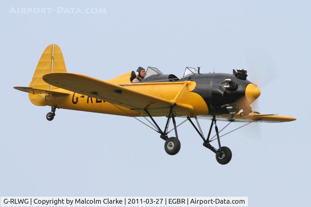 G-RLWG, 1942 Ryan PT-22 Recruit (ST3KR) C/N 1716, Ryan ST3KR at Breighton Airfield in March 2011.