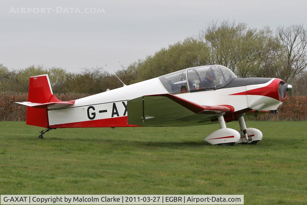 G-AXAT, 1958 Jodel D-117A C/N 836, Jodel D117A at Breighton Airfield in March 2011.