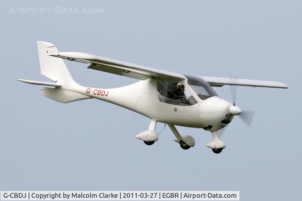 G-CBDJ, 2001 Flight Design CT2K C/N 7850, Flight Design CT-2K at Breighton Airfield in March 2011.