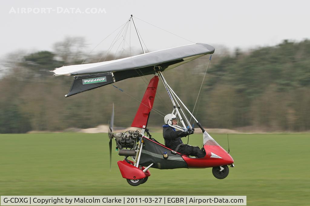 G-CDXG, 2006 Pegasus Quantum 15-912 C/N 8180, Pegasus Quantum 15-912 at Breighton Airfield in March 2011.