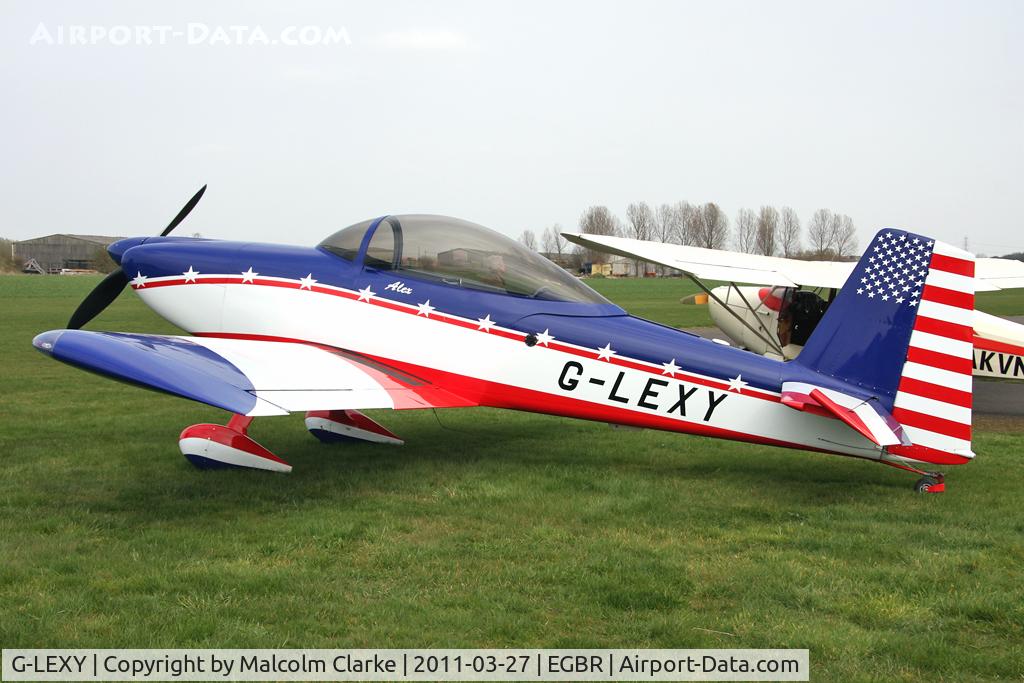 G-LEXY, 2010 Vans RV-8 C/N 303-14756, Vans RV-8 at Breighton Airfield in March 2011.