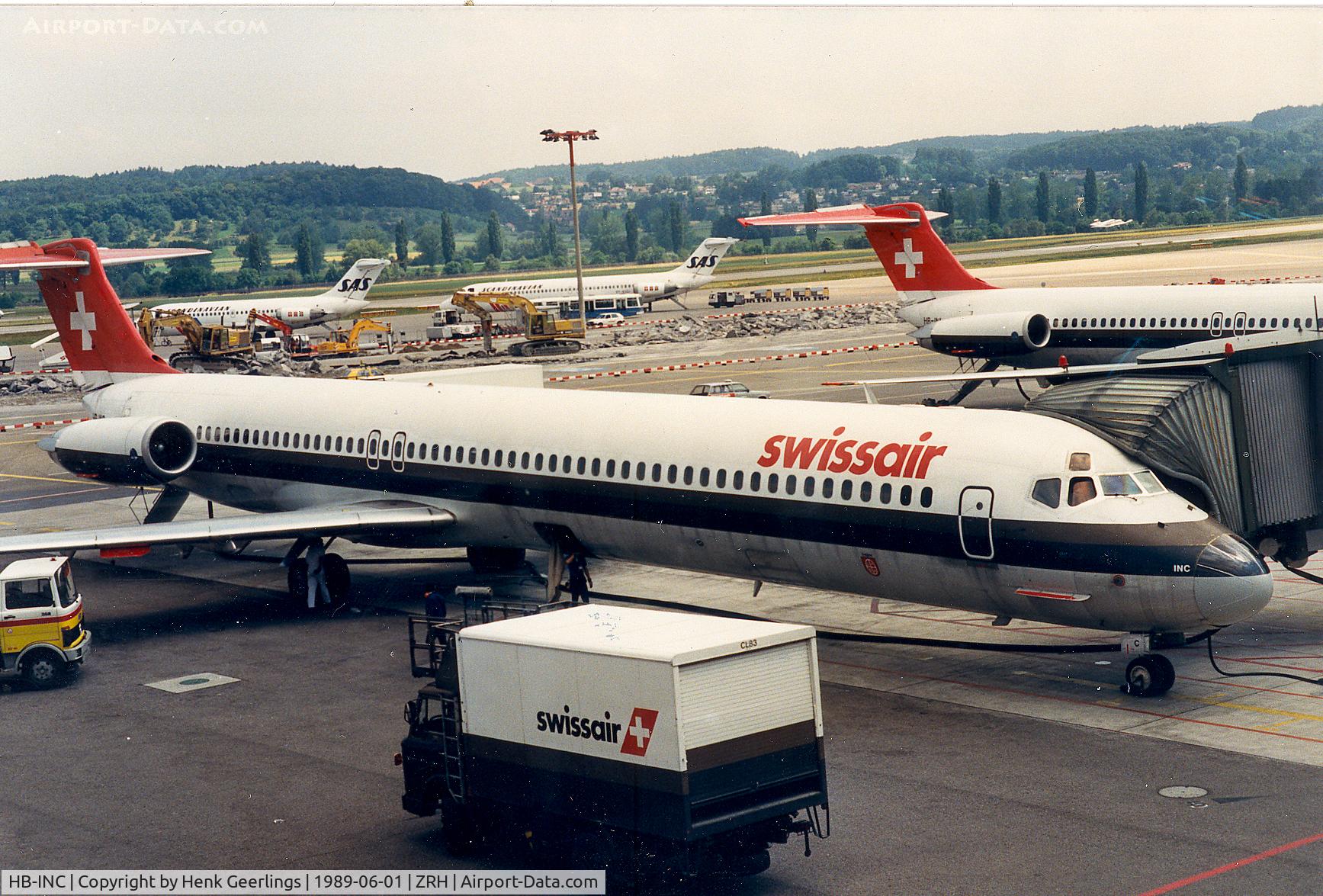 HB-INC, 1980 McDonnell Douglas MD-81 (DC-9-81) C/N 48002, Swissair