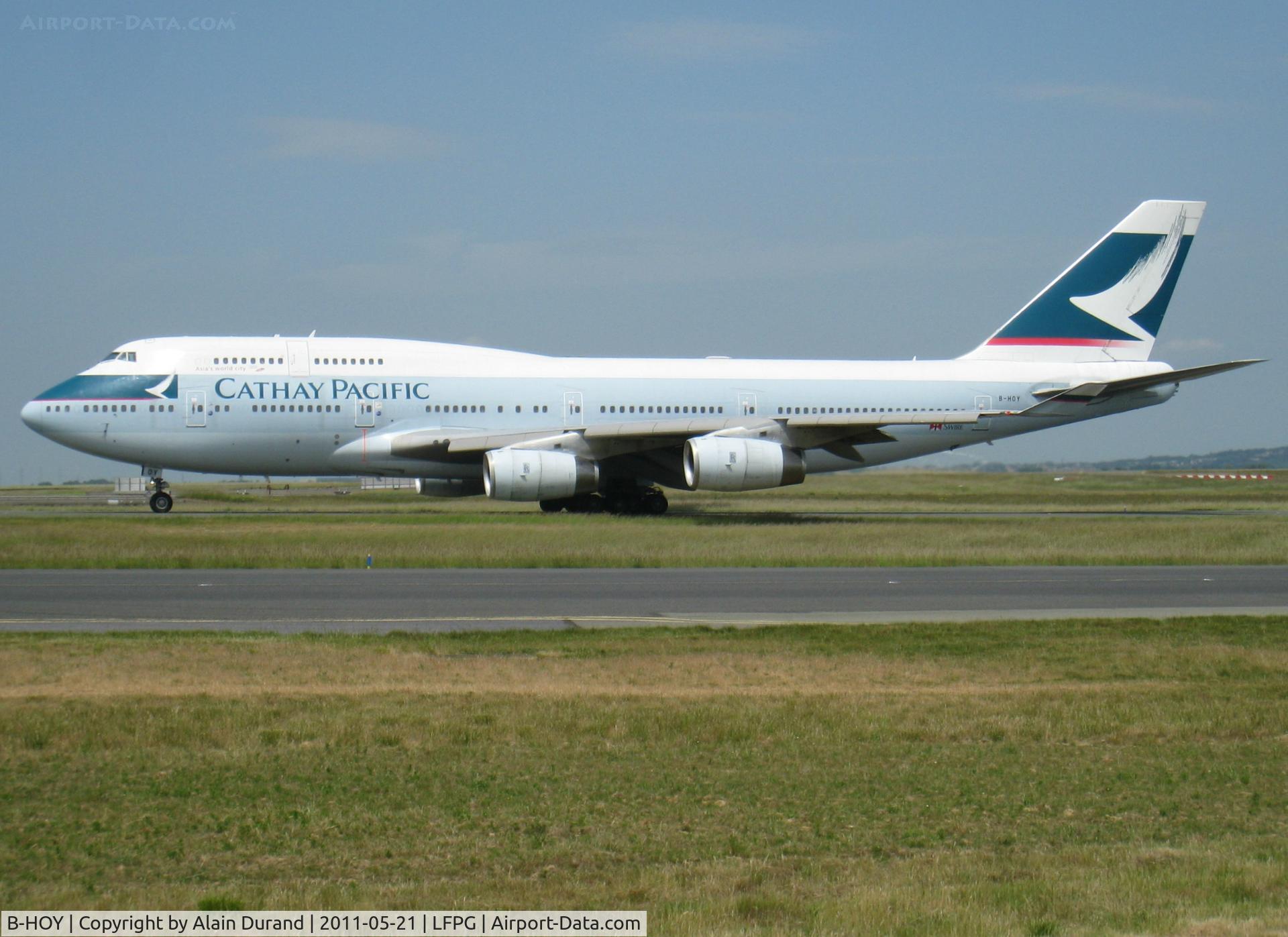 B-HOY, 1991 Boeing 747-467 C/N 25351, c/n 887, del 1991, registered VR-HOY from 1991 until 1997