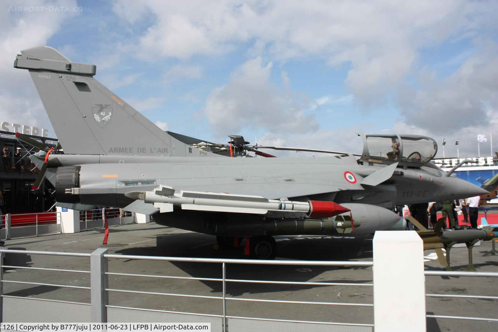 126, Dassault Rafale C C/N 126, on display at SIAE 2011