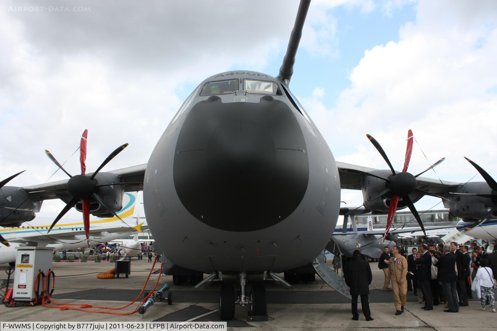 F-WWMS, 2010 Airbus A400M Atlas C/N 003, on display at SIAE 2011