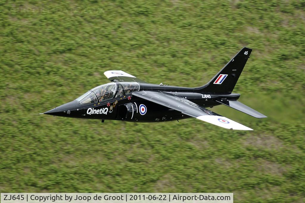 ZJ645, Dassault-Dornier Alpha Jet A C/N 0162, Rare QinetiQ trials aircraft low level in the Mach Loop