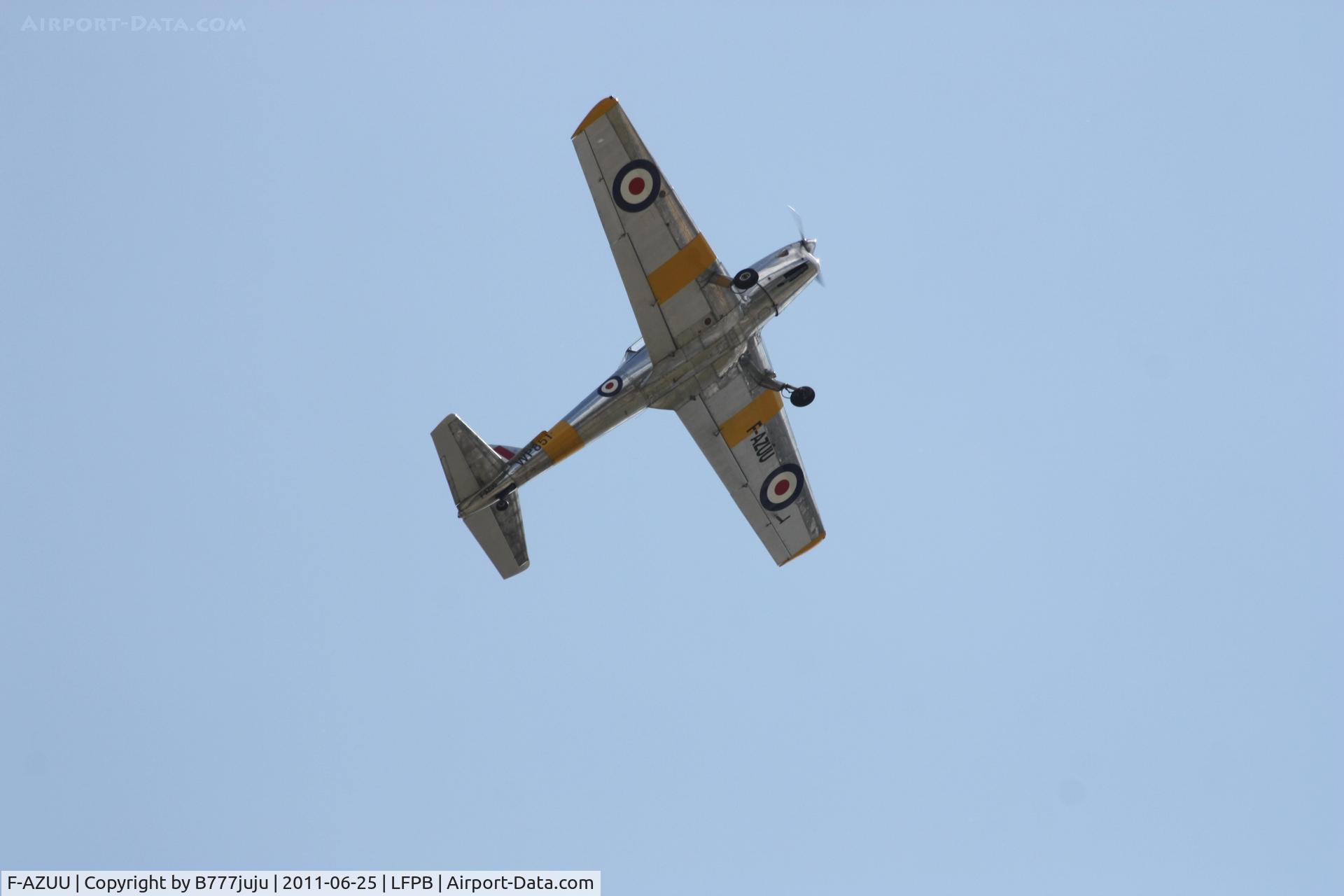 F-AZUU, 1952 De Havilland DHC-1 Chipmunk T.10 C/N C1/0736, on display at SIAE 2011