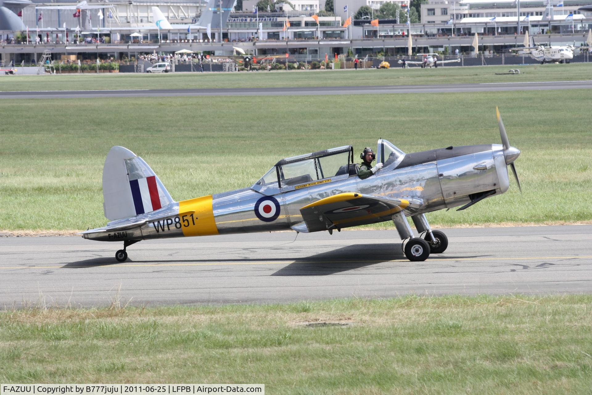 F-AZUU, 1952 De Havilland DHC-1 Chipmunk T.10 C/N C1/0736, on display at SIAE 2011