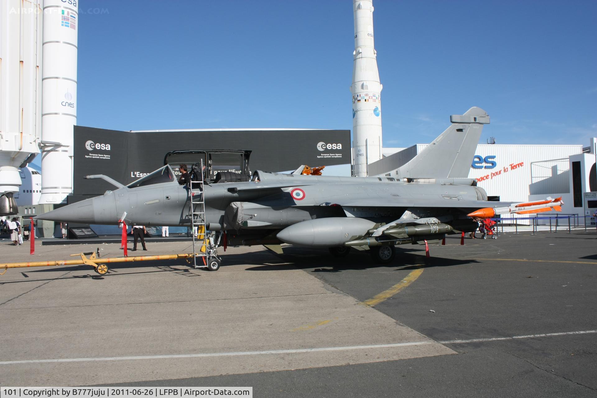 101, Dassault Rafale C C/N 101, on display at SIAE 2011