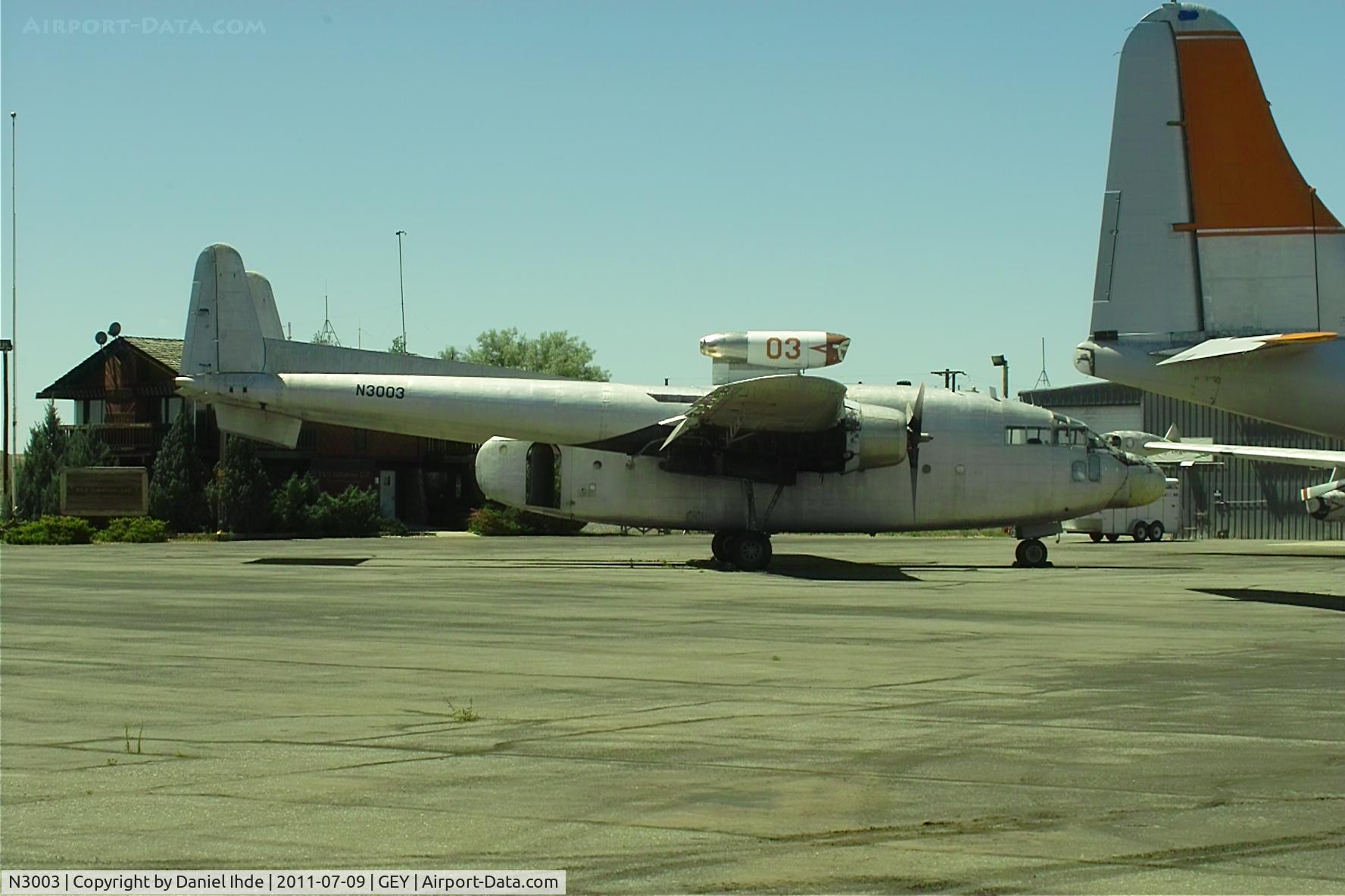 N3003, 1952 Fairchild C-119G-3E Flying Boxcar C/N 10737, 1952 Fairchild C-119G @ GEY