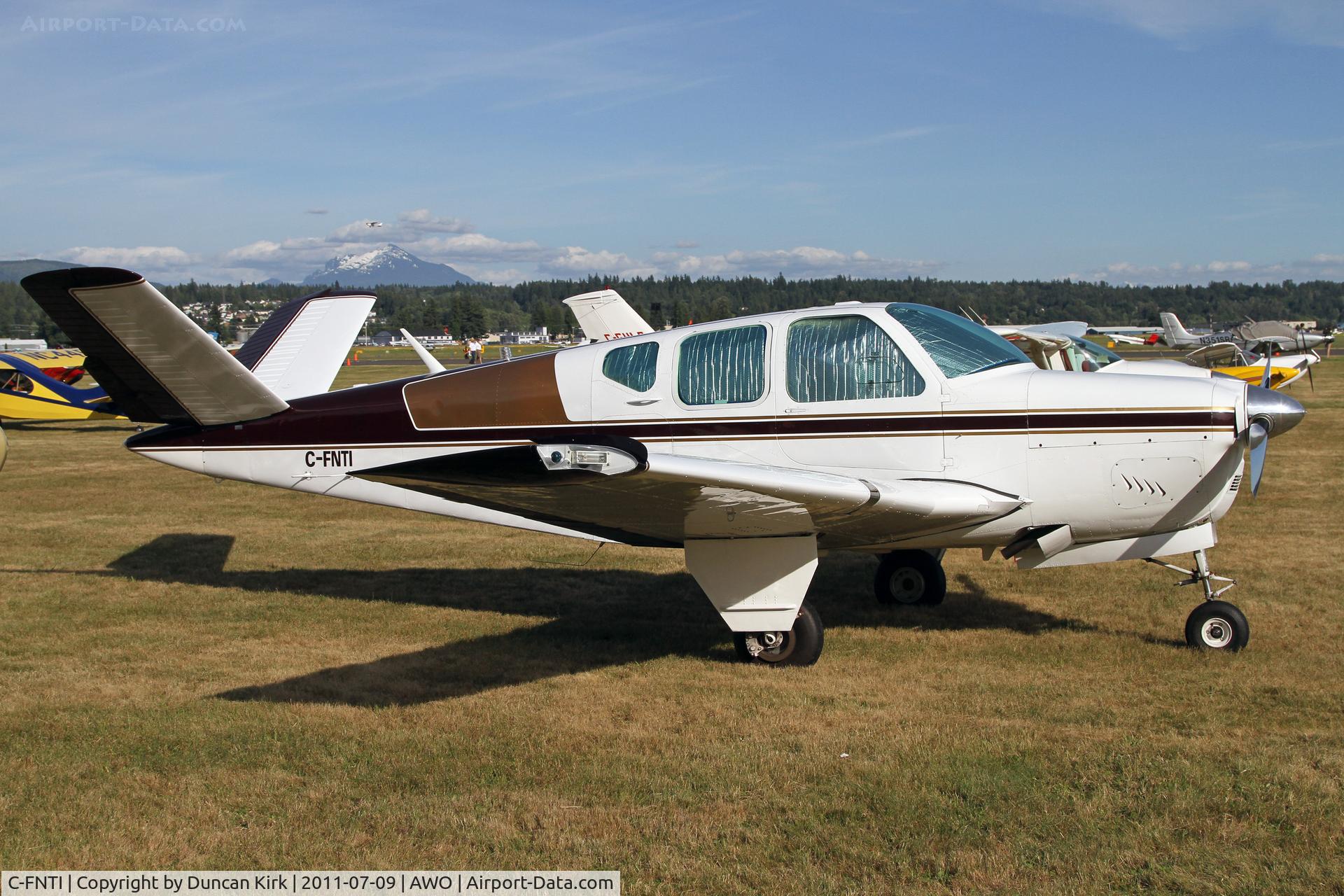 C-FNTI, 1960 Beech M35 Bonanza C/N D-6553, One of many Canadian visitors to the Arlington Fly-In