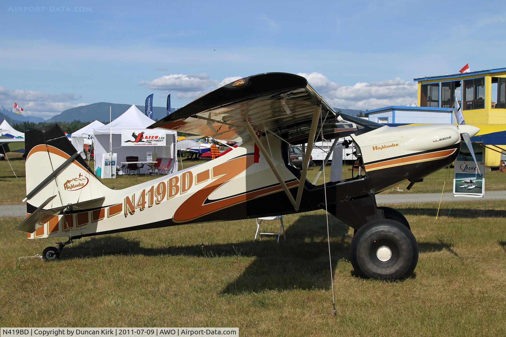 N419BD, Just Aircraft Highlander C/N JA181-12-08, A Saturday visitor to the fly-in
