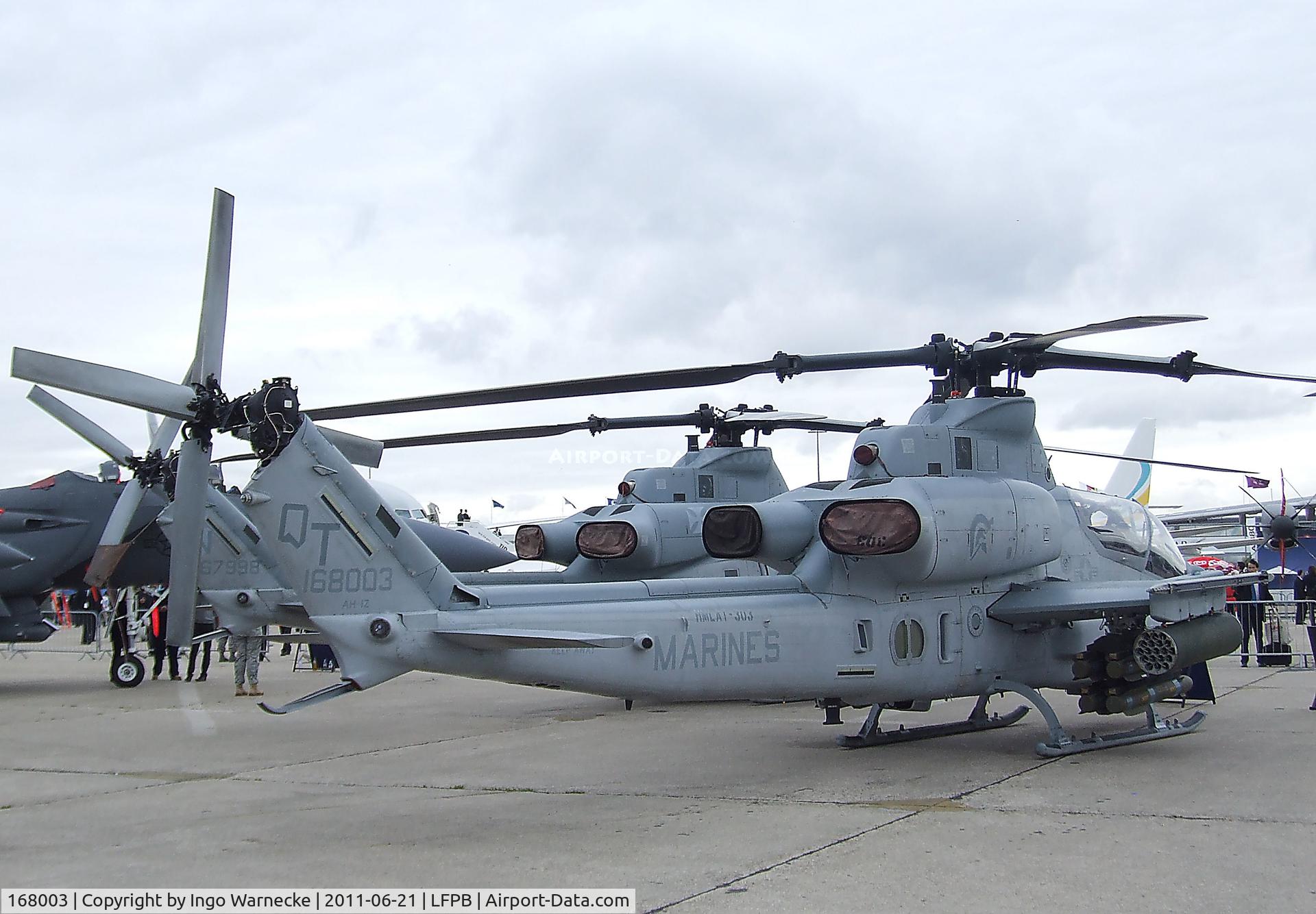 168003, Bell AH-1Z Viper C/N 59015, Bell AH-1Z Viper of the USMC at the Aerosalon 2011, Paris