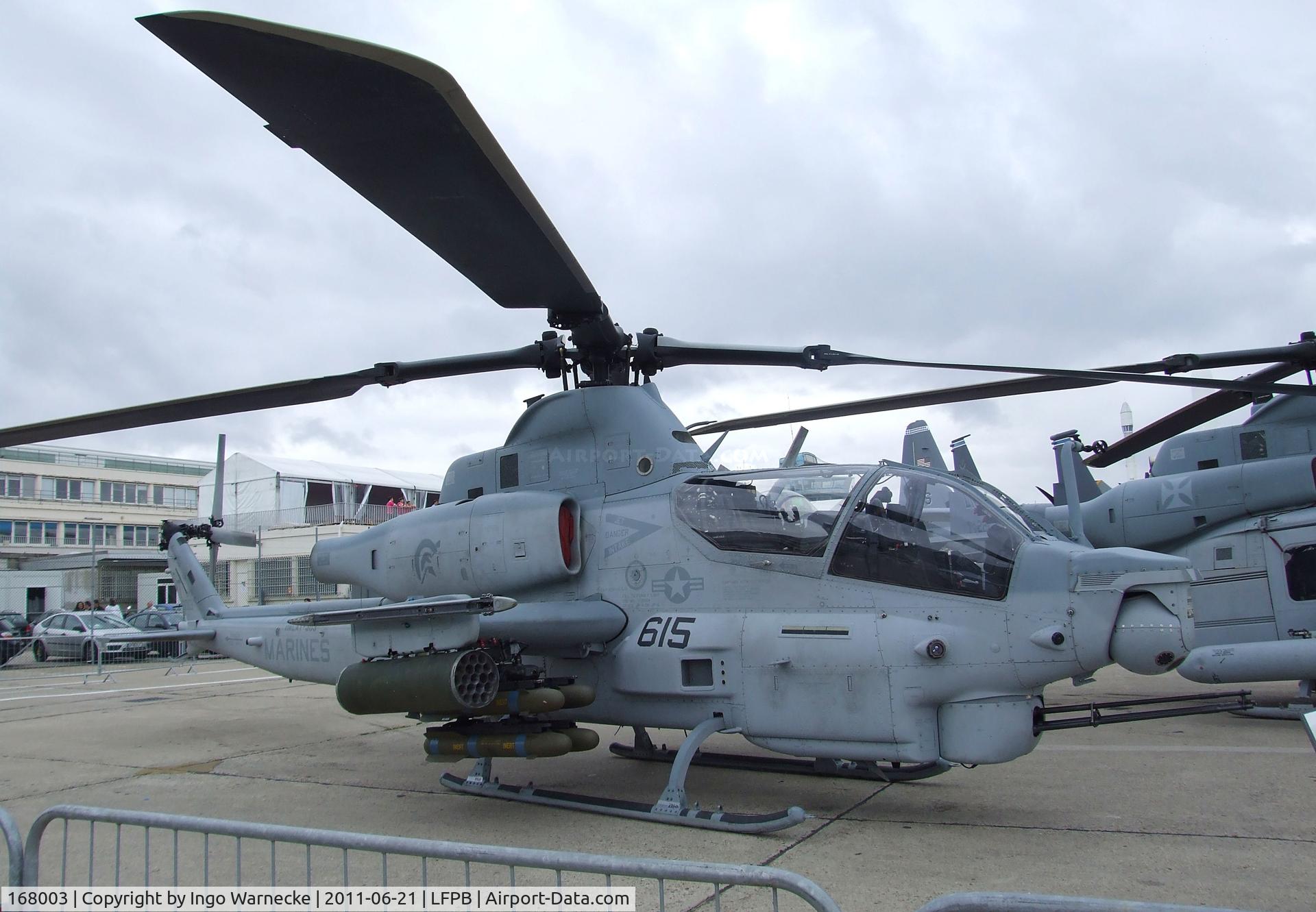 168003, Bell AH-1Z Viper C/N 59015, Bell AH-1Z Viper of the USMC at the Aerosalon 2011, Paris