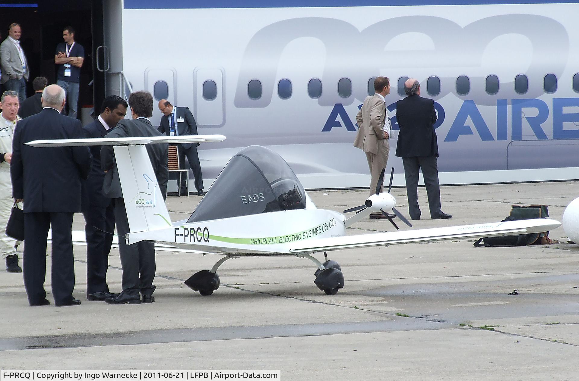 F-PRCQ, Colomban MC-15 Cri-Cri (Cricket) C/N 171, Colomban MC.15 CriCri now powered by 4 electric motors at the Aerosalon 2011, Paris