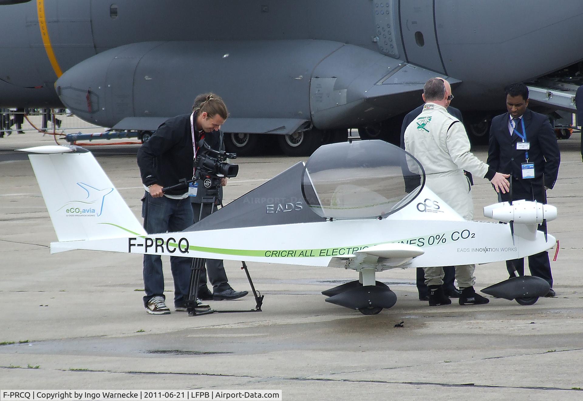 F-PRCQ, Colomban MC-15 Cri-Cri (Cricket) C/N 171, Colomban MC.15 CriCri now powered by 4 electric motors at the Aerosalon 2011, Paris
