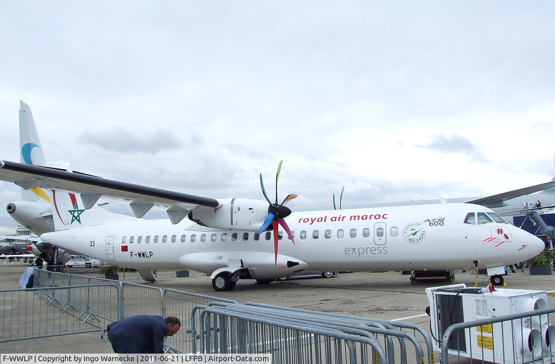 F-WWLP, 2011 ATR 72-600 (72-212A) C/N 960, Aerospatiale / Alenia ATR 72-600 for royal air maroc express at the Aerosalon 2011, Paris