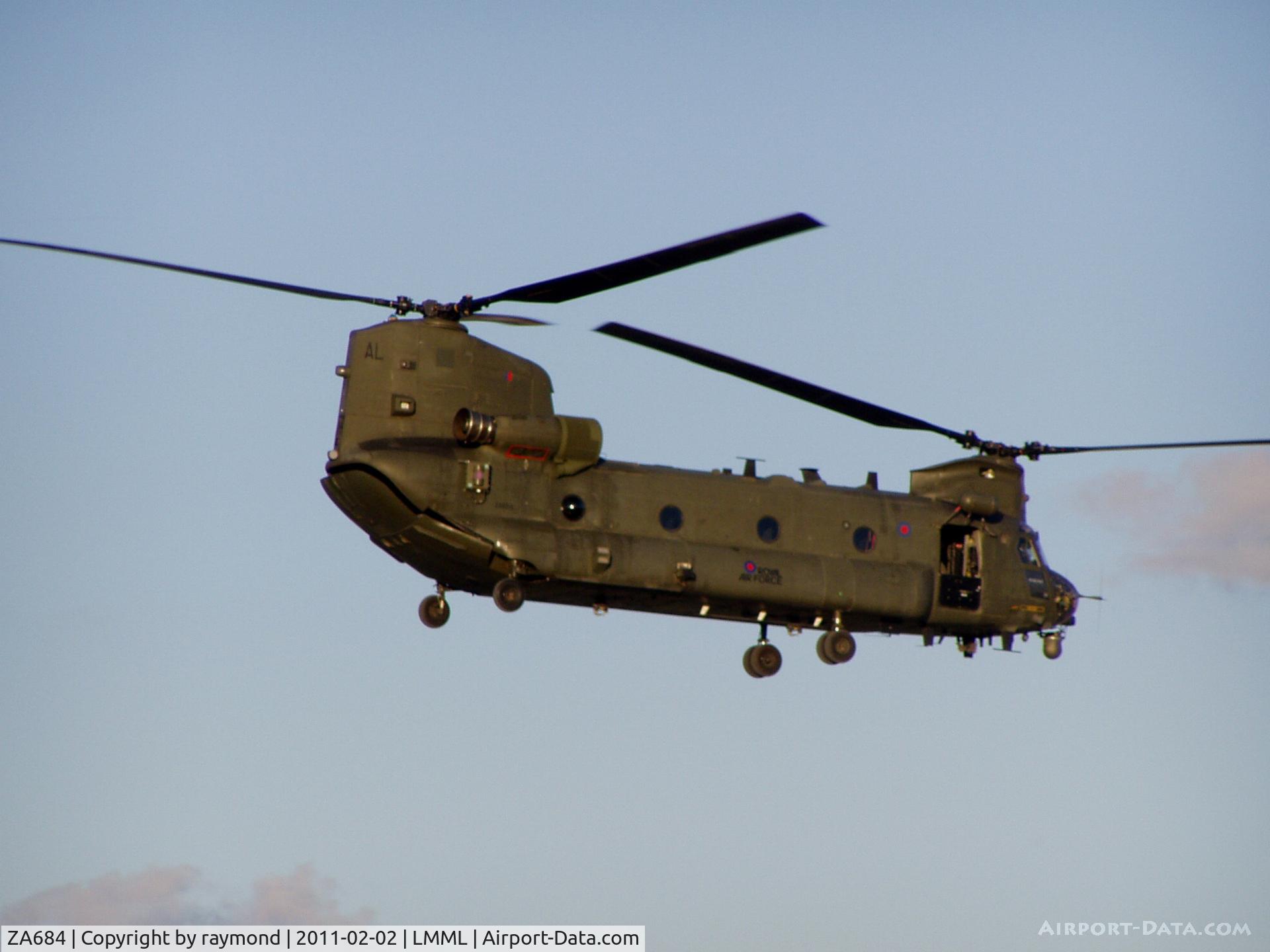 ZA684, 1981 Boeing Vertol Chinook HC.2 C/N MA015/M7011, Chinook ZA684/AL RAF