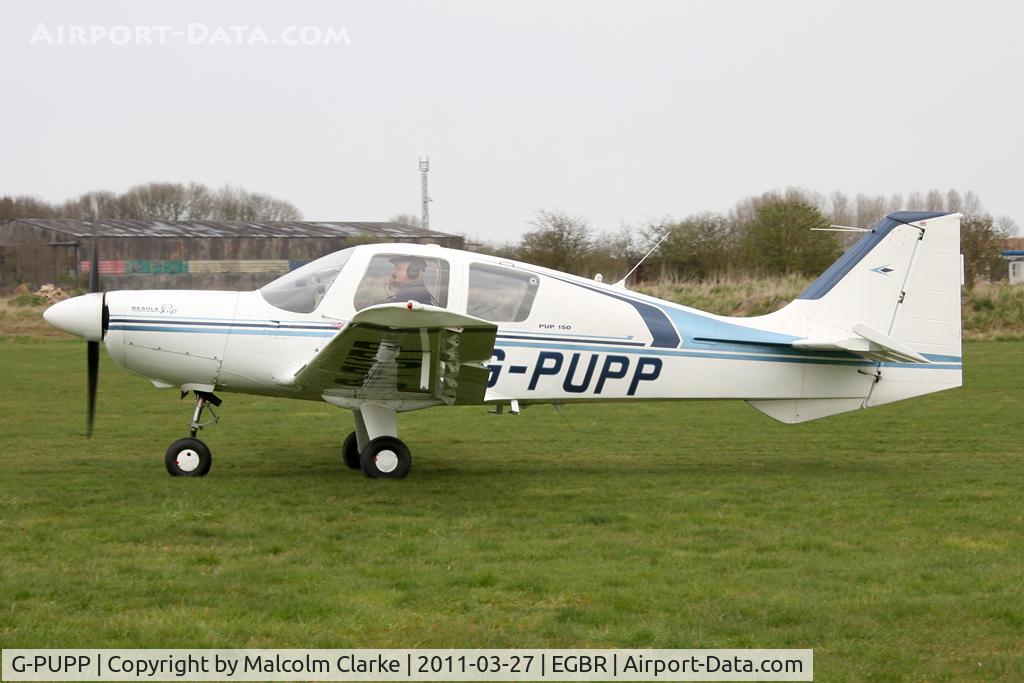 G-PUPP, 1973 Beagle B-121 Pup Series 2 (Pup 150) C/N B121-174, Beagle B-121 Pup 150 at Breighton Airfield in March 2011.